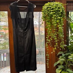 Maeve Elegant Black Midi Dress